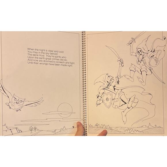 VTG 1979 Things That Go Bump In The Night Halloween Coloring Book – Current Inc. - Picture 11 of 16